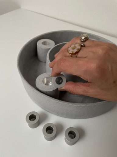 Kerzen Adapter Silber