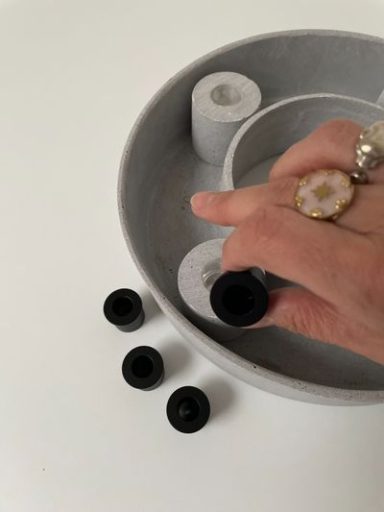Kerzen Adapter Schwarz